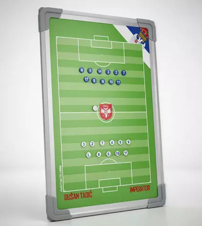Dusan Tadic koristi nas proizvod : trenerska magnetna tabla