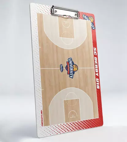 Košarkaška tabla za trenere sa flomasterom za lako brisanje i crtanje 